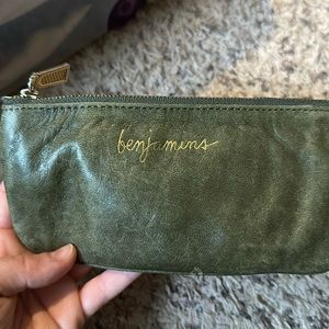 Green leather Rebecca Minkoff pouch